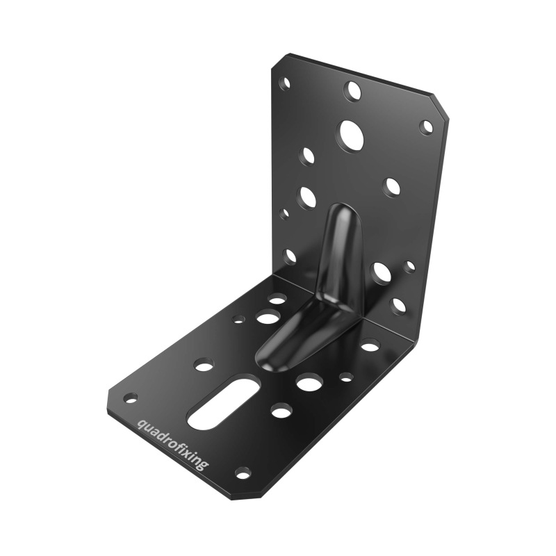 Kątownik do drewna z występem, czarny (1 szt.) 2