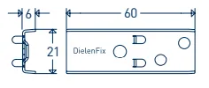 SIHGA DielenFix® DF 17 - klips tarasowy ze stali nierdzewnej (300 szt.)
