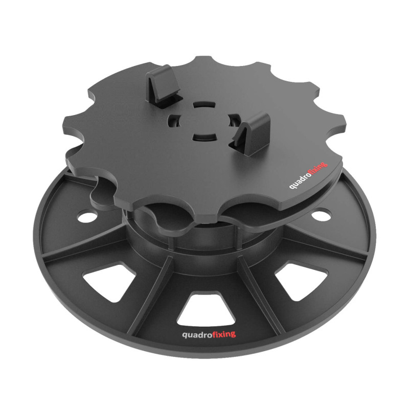Regulowany samopoziomujący wspornik tarasowy EUROTEC BASE SL 32–47 mm z adapterem