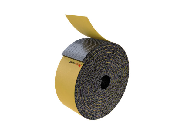 Podkładka tłumiąca do tarasów w paskach – samoprzylepna - 2000x40x4 mm