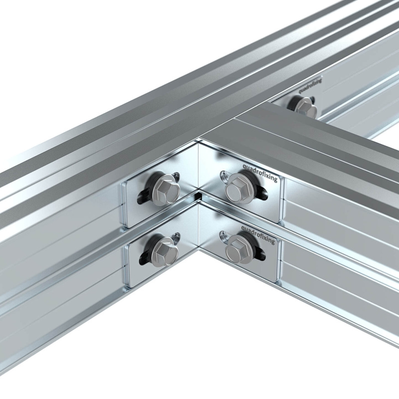 Kątownik aluminiowy do profilu QFX-ALU – 40×40×19,5 mm 2