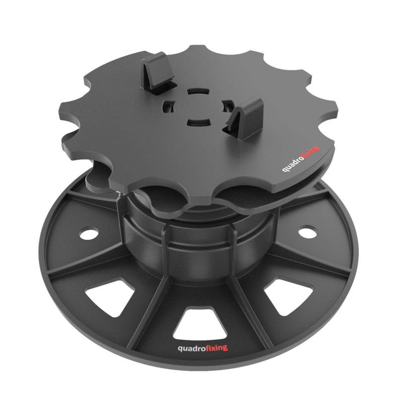 Regulowany samopoziomujący wspornik tarasowy EUROTEC BASE SL 42–67 mm z adapterem