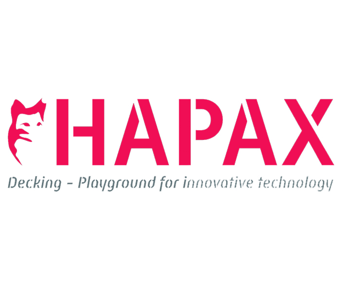 Logo Hapax – specjalista od profesjonalnych systemów montażowych do tarasów